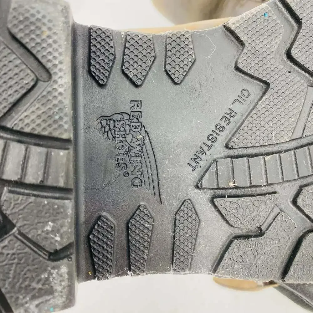 Red Wing DynaForce Men's Work Boots 12 Brown Leather Oil Resistant USA Tall
